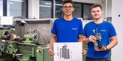 Felix & Matthias machen eine Ausbildung zu Technischem Produktdesigner & Industriemechaniker